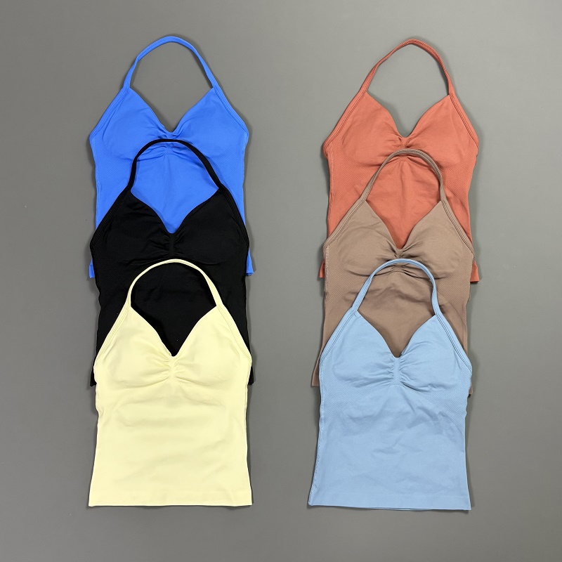 Sports Tank Top Women Halter V - огляд і ціна T Shirt Bra Seamless
