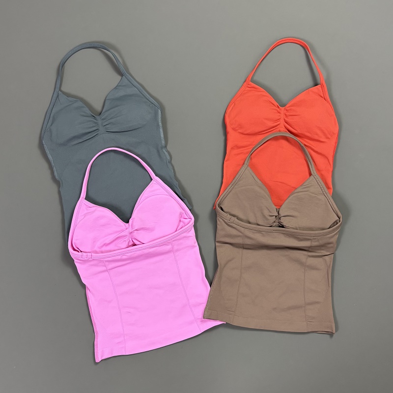 Sports Tank Top Women Halter V - огляд і ціна T Shirt Bra Seamless