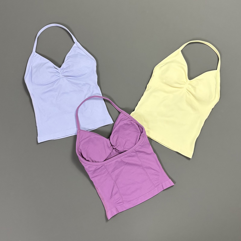 Sports Tank Top Women Halter V - огляд і ціна T Shirt Bra Seamless