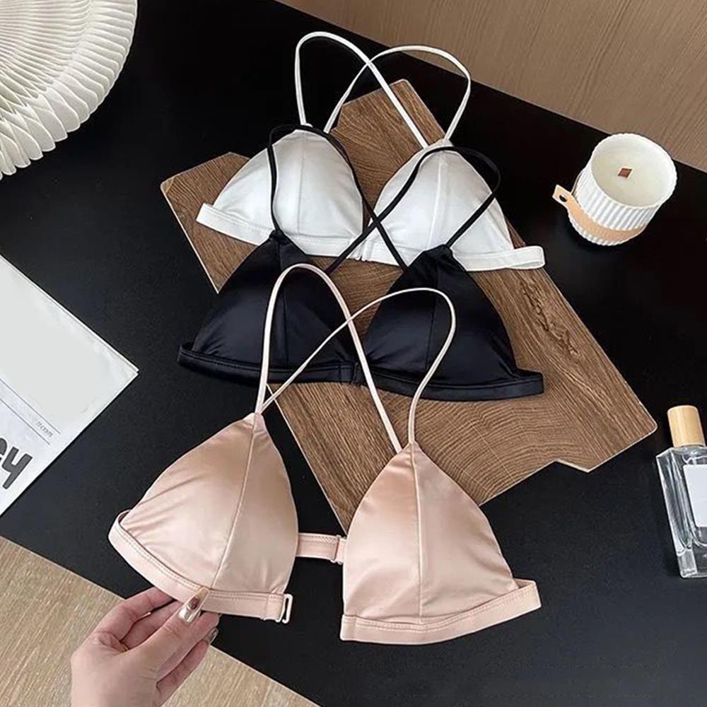 Sexy Satin Front Closure Bras  - огляд і ціна Underwire Bra Padded