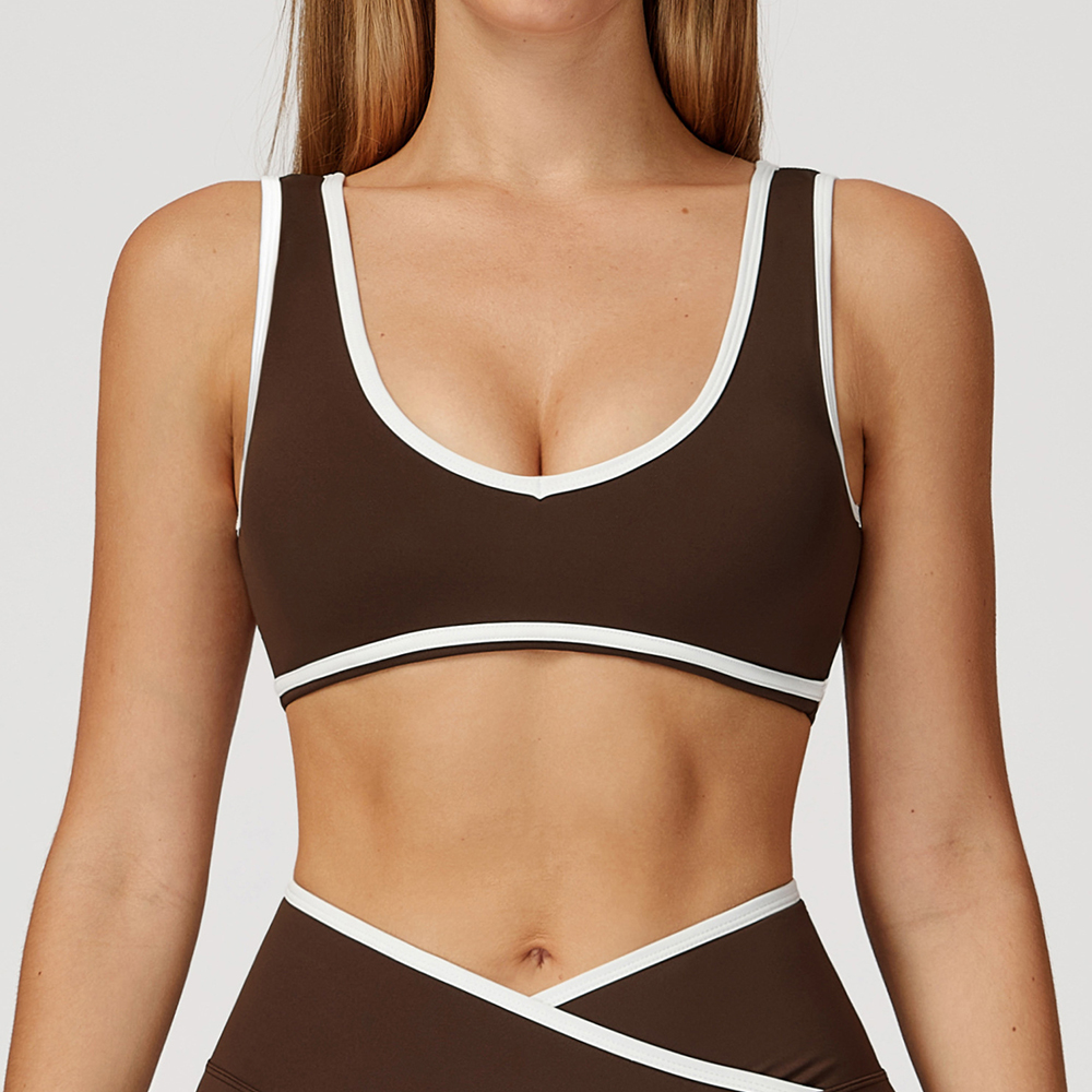 V-Neck Sports Bra Women Top Pu - огляд і ціна Plunge Bra Push Up