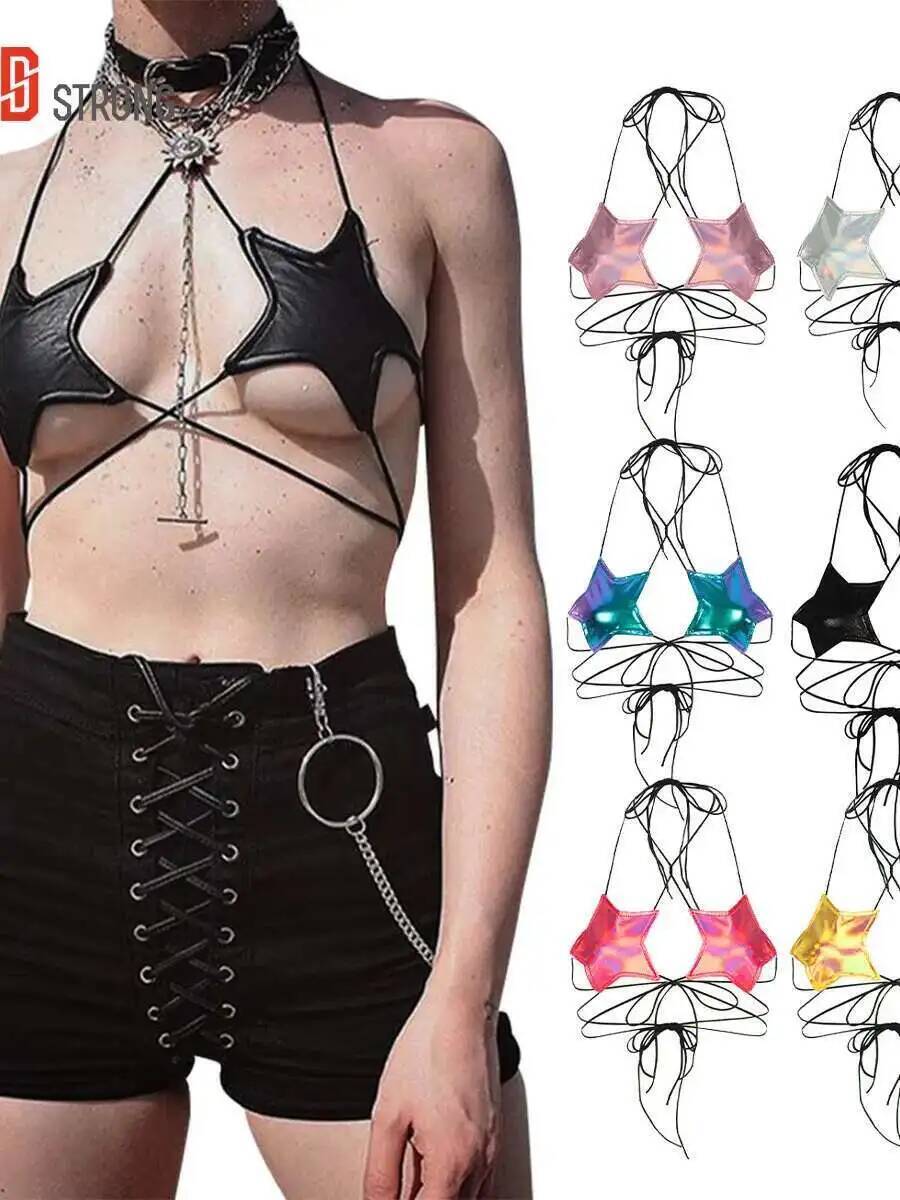 Women's Metallic Star Bra Top  - огляд і ціна Lace Bralette Set