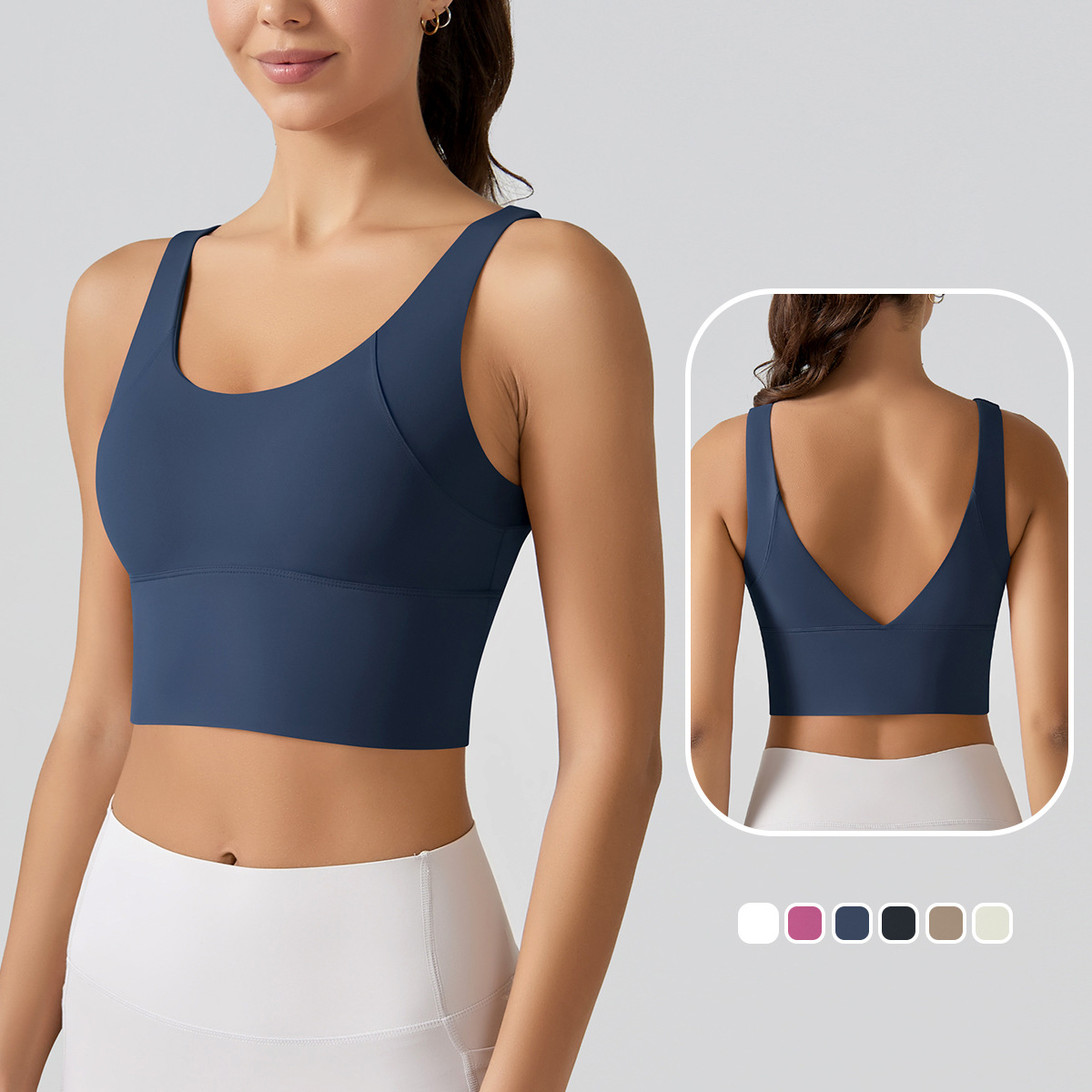 1PC New Yoga Tank Top Summer S - огляд і ціна Plunge Bra Push Up