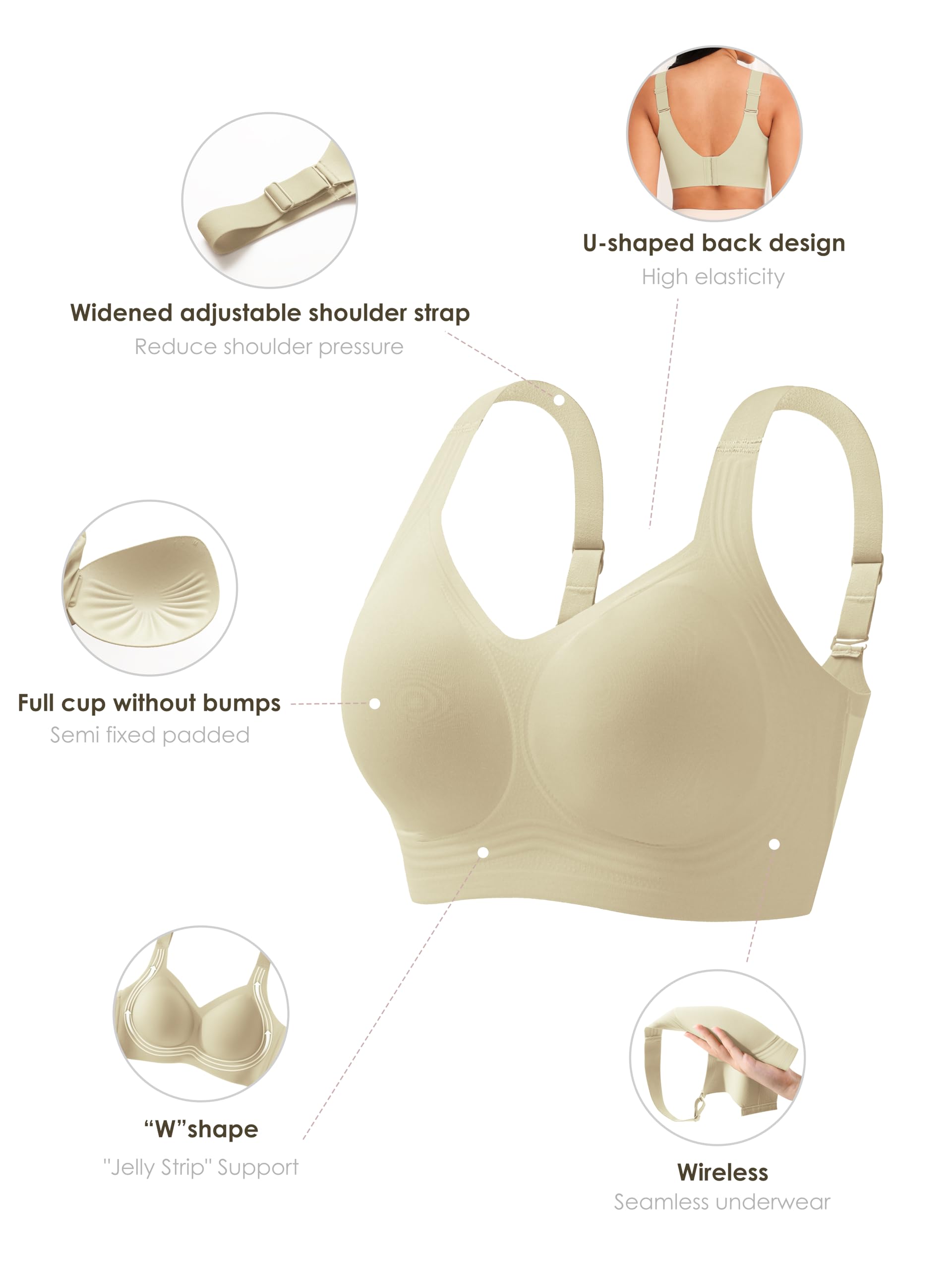 Women Wirefree Bras for Women  - огляд і ціна Full Coverage Bra
