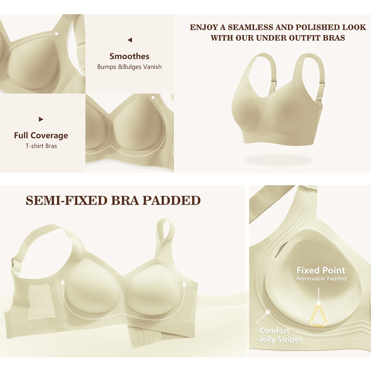 Women Wirefree Bras for Women  - огляд і ціна Full Coverage Bra