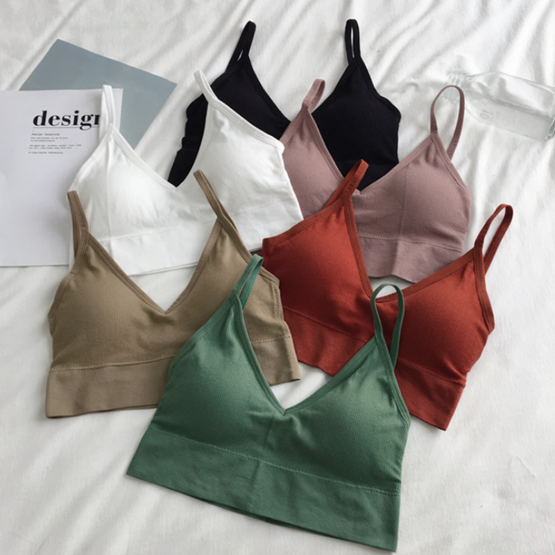Women Sexy Crop Tops Bra Tube  - огляд і ціна T Shirt Bra Seamless