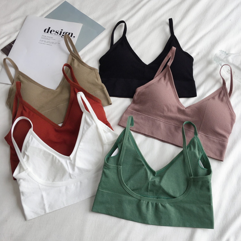 Women Sexy Crop Tops Bra Tube  - огляд і ціна T Shirt Bra Seamless